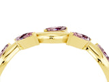 Yellow gold Marquise Morganite Twisted Band with Prong Setting_10
