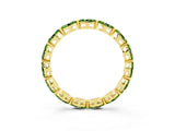 Yellow gold Marquise Peridot Eternity Band with U-Prong Setting_15