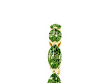 Yellow gold Marquise Peridot Eternity Band with U-Prong Setting_17