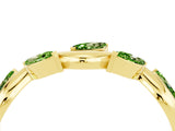 Yellow gold Marquise Peridot Twisted Band with Prong Setting_10