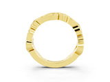 Yellow gold Marquise Peridot Vine Eternity Band with Bezel Setting_9
