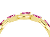 Yellow gold Marquise Pink Sapphire Twisted Band with Prong Setting_22