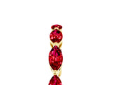Yellow gold Marquise Ruby Eternity Band with U-Prong Setting_17
