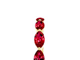 Yellow gold Marquise Ruby Prong Set Half-Eternity Band_11