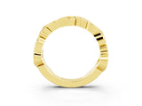 Yellow gold Marquise Ruby Vine Eternity Band with Bezel Setting_9