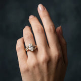 Yellow gold Marquise Solitaire Bypass Diamond Engagement Ring with Channel-Set Band and Four-Prong Setting_3