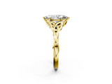 Yellow gold Marquise Solitaire Celtic Knot Engagement Ring with Four-Prong Setting_84