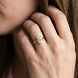 Yellow gold Marquise Solitaire Diamond Ring with Six-Prong Setting and Classic Band_20