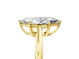 Yellow gold Marquise Solitaire Diamond Ring with Split Shank and Four-Prong Setting_24