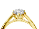 Yellow gold Marquise Solitaire Engagement Ring with Four-Prong Setting and Classic Band 5