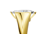 Yellow gold Marquise Solitaire Tension Set Diamond Ring_25