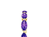 Yellow gold Marquise Tanzanite Eternity Band with U-Prong Setting_17