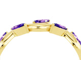 Yellow gold Marquise Tanzanite Twisted Band with Prong Setting_10