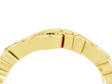 Yellow gold Marquise Tanzanite Vine Eternity Band with Bezel Setting_10