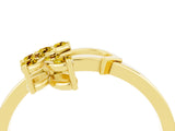 Yellow gold Marquise Yellow Sapphire Cluster Bypass Ring with Prong Setting_22