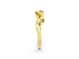 Yellow gold Marquise Yellow Sapphire Twisted Band with Prong Setting_20