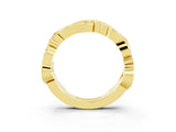 Yellow gold Marquise Yellow Sapphire Vine Eternity Band with Bezel Setting_9