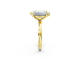Yellow gold Marquise and Emerald Cut Toi Moi Ring with Prong Setting_53