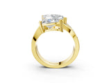 Yellow gold Marquise and Pear Diamond Toi Moi Ring with Baguette Diamond Accents_3