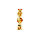 Yellow gold Marquise and Round Citrine Milgrain Band with Bezel Setting_11