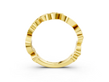 Yellow gold Marquise and Round Diamond Infinity Eternity Band with Bezel Setting_26