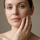 Yellow gold Marquise and Round Diamond Infinity Eternity Band with Bezel Setting_41