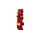 Yellow gold Marquise and Round Ruby Vine Eternity Band with Prong Setting_11