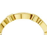 Yellow gold Milgrain Bezel and Marquise Diamond Band_16