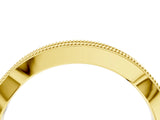 Yellow gold Milgrain Channel-Set Round Diamond Contour Band_20