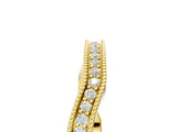 Yellow gold Milgrain Channel-Set Round Diamond Contour Band_21