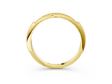 Yellow gold Milgrain Round Diamond Pavé Set Half Eternity Band_22