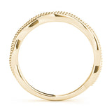 Yellow gold Milgrain Twist Beaded Band 1