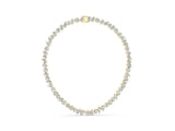 Yellow gold Mixed Shape Diamond Tennis Necklace_1