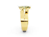 Yellow gold Modern Tension Set Fancy Yellow Marquise  Solitaire Wide Band Ring_19