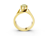 Yellow gold Modern Tension Set Fancy Yellow Marquise  Solitaire Wide Band Ring_20