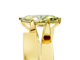 Yellow gold Modern Tension Set Fancy Yellow Marquise  Solitaire Wide Band Ring_22
