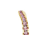 Yellow gold Morganite Pavé Curved Wedding Band_11
