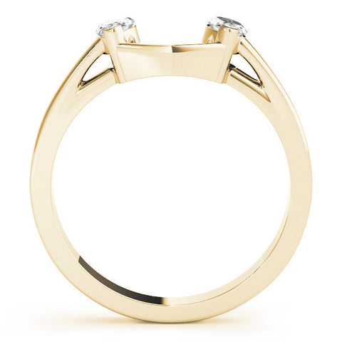 Yellow gold Open Band Marquise Diamond Tension Setting 1