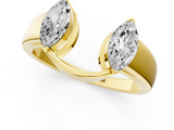 Yellow gold Open Band Marquise Diamond Tension Setting_39