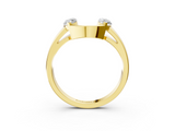 Yellow gold Open Band Marquise Diamond Tension Setting_41