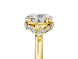 Yellow gold Oval Brilliant Solitaire Engagement Ring with Six-Prong Setting and Classic Band_25