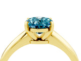 Yellow gold Oval Cut Blue Topaz Solitaire Engagement Ring with Classic Band and Four-Prong Setting_28