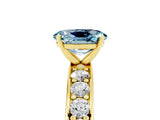 Yellow gold Oval Cut Cut Channel Set Diamond Engagement Ring with Four-Prong Setting_5