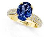 Yellow gold Oval Cut Cut Diamond Milgrain Marquise Band with Prong Setting_1