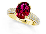 Yellow gold Oval Cut Cut Diamond Milgrain Marquise Band with Prong Setting_1