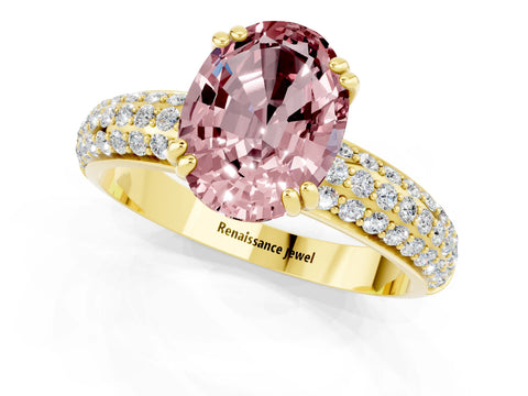 Yellow gold Oval Cut Cut Diamond Milgrain Marquise Band with Prong Setting_1