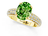 Yellow gold Oval Cut Cut Diamond Milgrain Marquise Band with Prong Setting_1