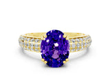 Yellow gold Oval Cut Cut Diamond Milgrain Marquise Band with Prong Setting