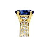 Yellow gold Oval Cut Cut Diamond Milgrain Marquise Band with Prong Setting_5