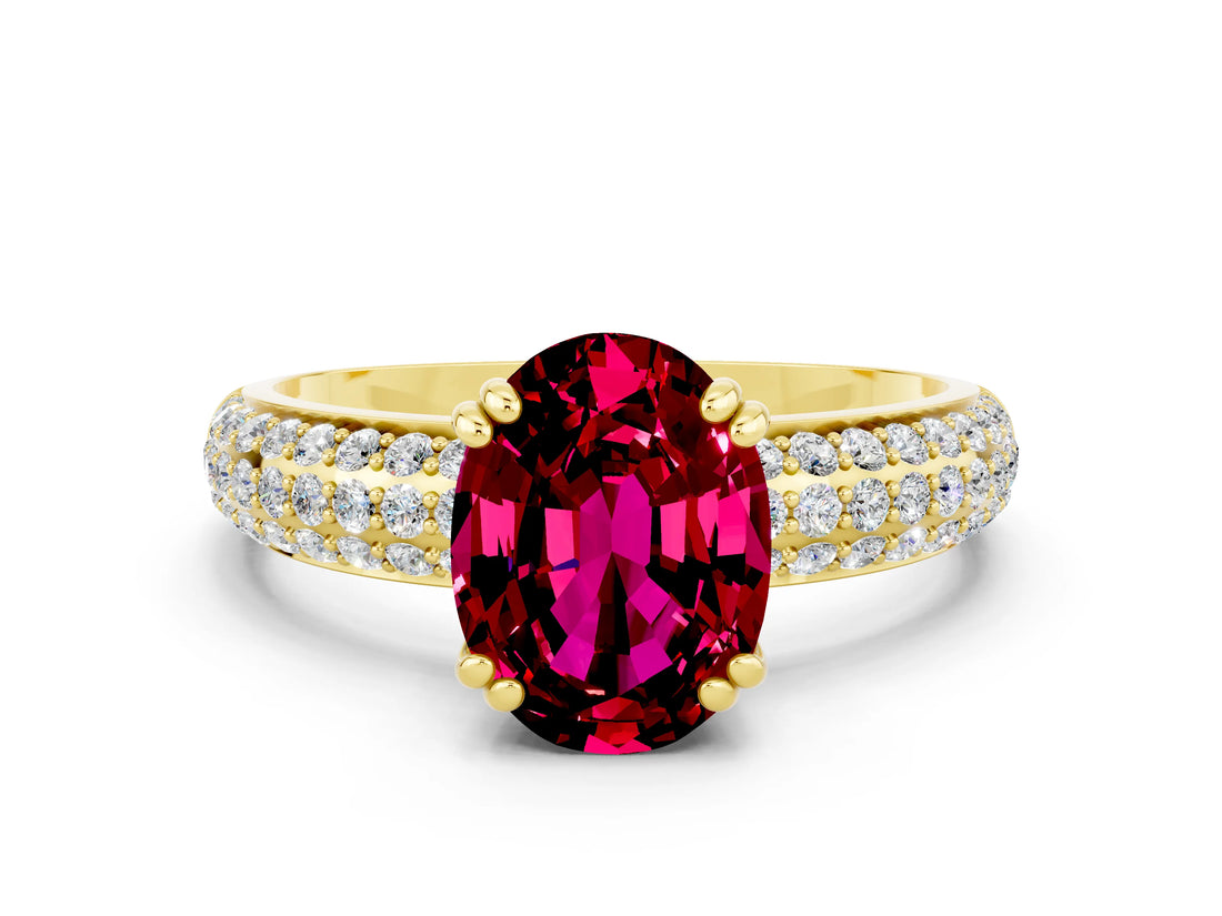Yellow gold Oval Cut Cut Diamond Milgrain Marquise Band with Prong Setting